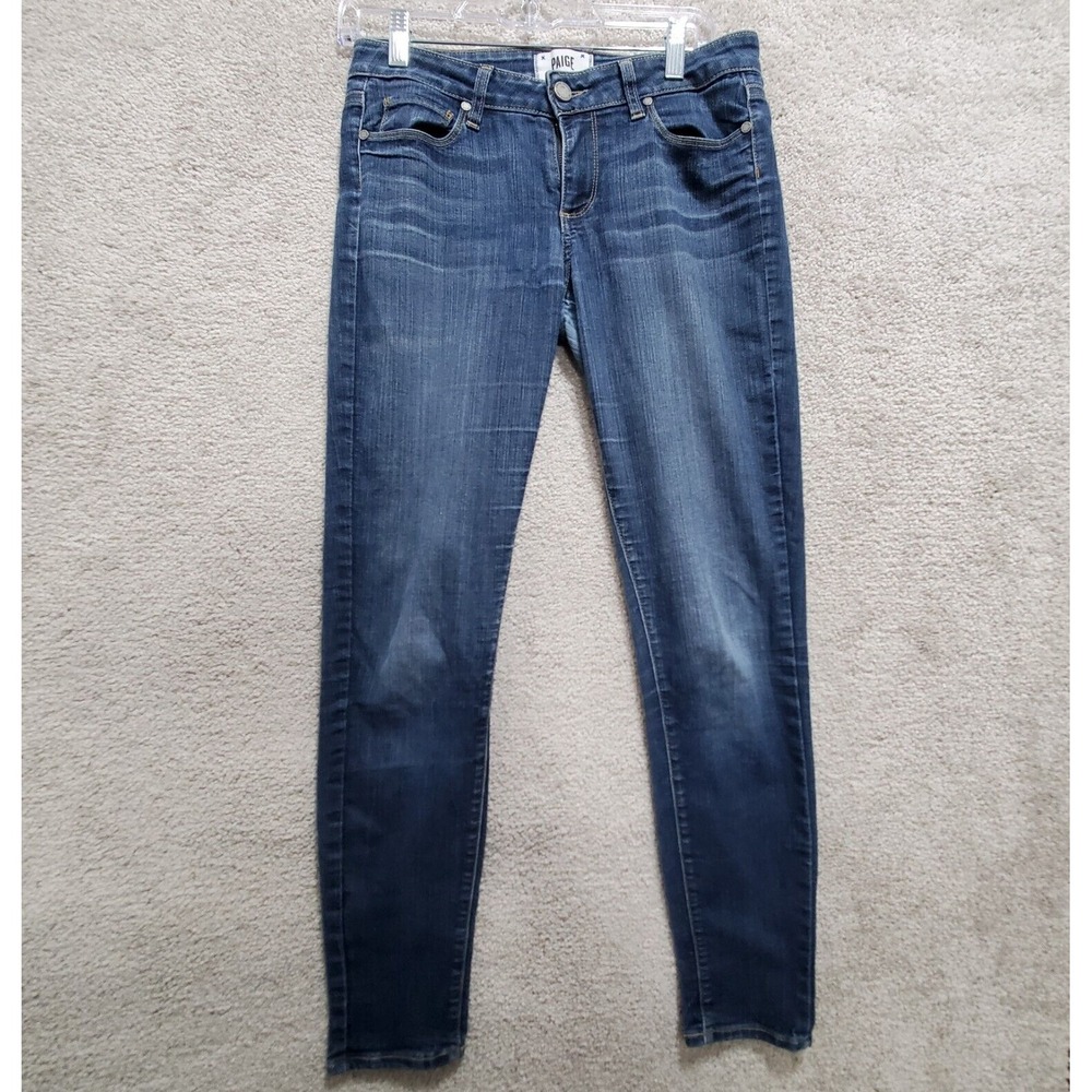 Paige Verdugo Jeans Women's 29 Blue Skinny Leg Stretch Slim Fitted Medium Washed